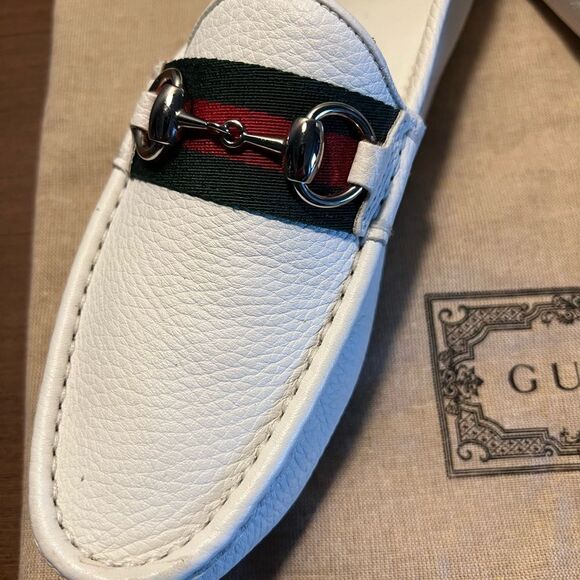 Gucci Web Horsebit Loafers - Picture 7 of 12
